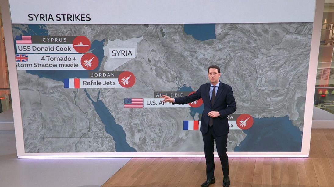 Sky&#39;s Defence Correspondent Alistair Bunkall explains who attacked and which sites were targeted