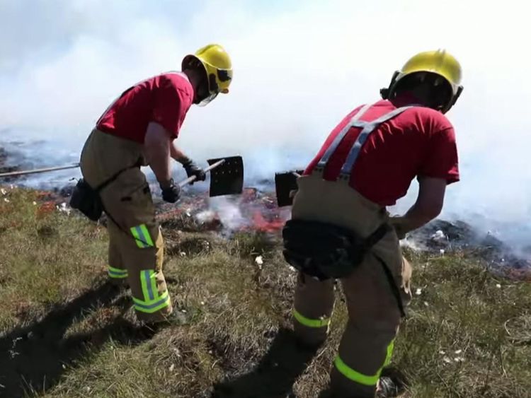 Lancashire Fire and Rescue have been battling with the blaze