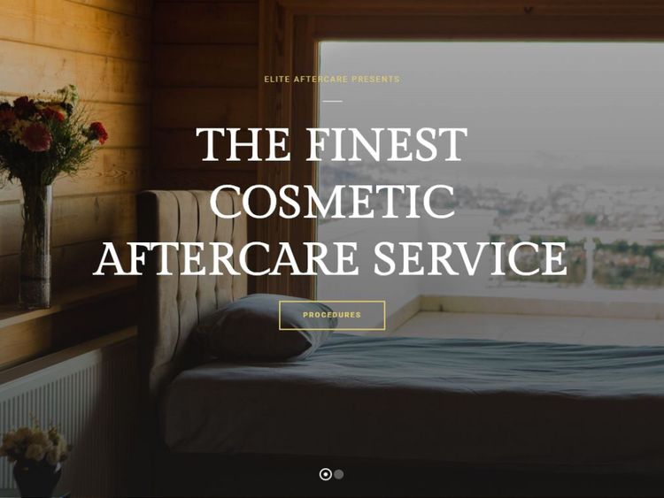 The Elite Aftercare website says it offers &#39;the finest cosmetic aftercare service. Pic: Elite Aftercare