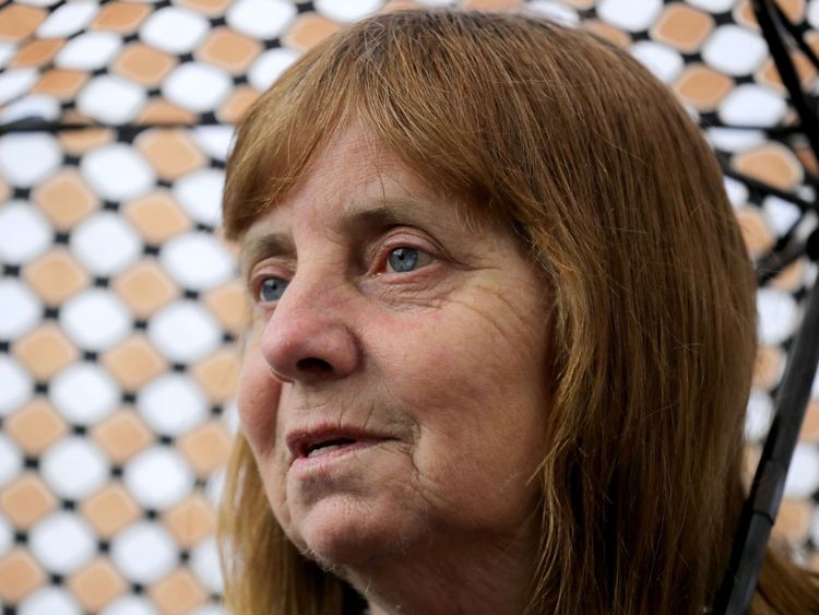 WARRINGTON, ENGLAND - JUNE 28: Margaret Aspinall of the Hillsborough Family Support Group addresses the media after the families of the 96 Hillsborough victims were told the decision that the Crown Prosecution Service will proceed with criminal charges and six people have been charged with criminal offences