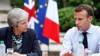 Theresa May and Macron have had discussions at Le Fort de Bregancon off the French Mediterranean coast