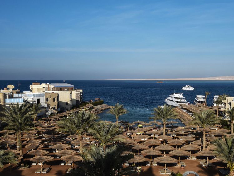 Egypt&#39;s Red Sea resort of Hurghada, where a couple died. File pic