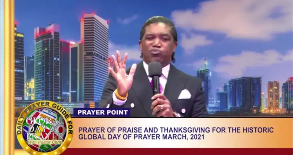 Prayer of Praise and Thanksgiving for the historic Global Day of Prayer March 2021