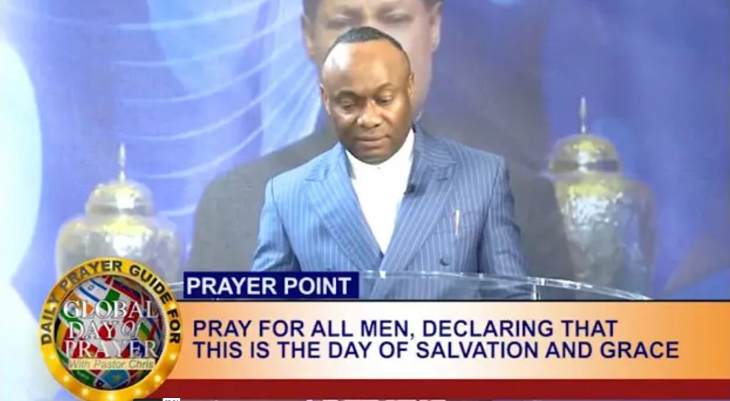 Prayer for all men declaring that this is the Day of Salvation and Grace